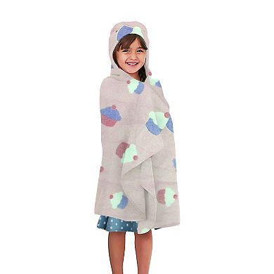 Harper Lane® Kids Dinosaur Glow In The Dark Hooded Throw Blanket