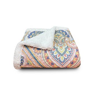 Harper Lane® Merriam Apricot Sherpa Throw Blanket