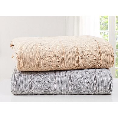 Harper Lane® Oxford Sweater Sherpa Throw Blanket