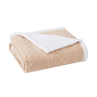 Harper Lane® Oxford Sweater Sherpa Throw Blanket