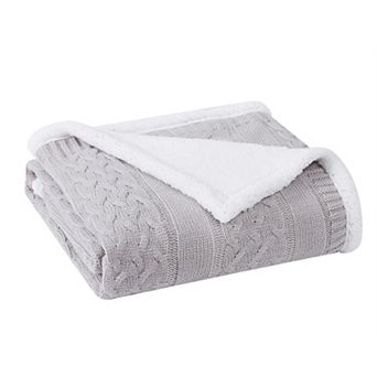 Harper Lane® Oxford Sweater Sherpa Throw Blanket