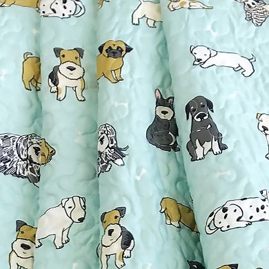 Harper Lane Puppies Quilted Throw Blanket Blanket