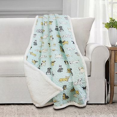 Harper Lane Puppies Quilted Throw Blanket Blanket