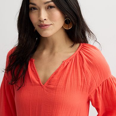 Women's Sonoma Goods For Life® Elevated Tiered Babydoll Dress