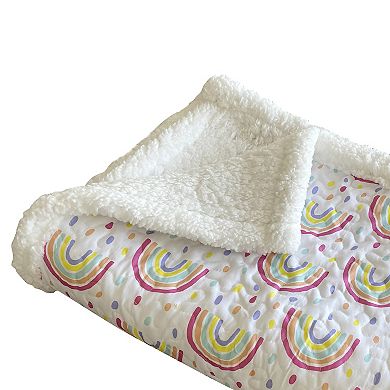 Harper Lane® Rainbow Sherpa Throw Blanket
