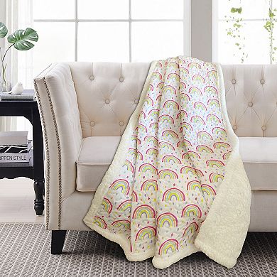 Harper Lane® Rainbow Sherpa Throw Blanket