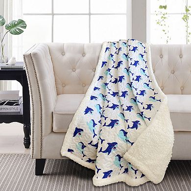 Harper Lane® Sharks Sherpa Throw Blanket