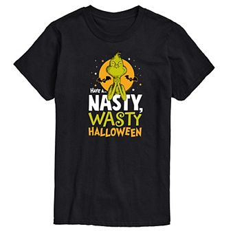 Men's Dr. Seuss Grinch Nasty Wasty Halloween Graphic Tee