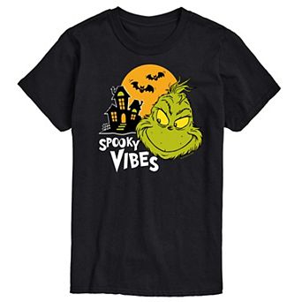 Men's Dr. Seuss Grinch Spooky Vibes Graphic Tee