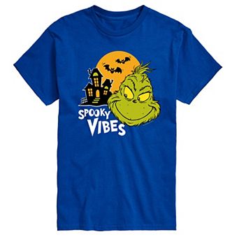 Men's Dr. Seuss Grinch Spooky Vibes Graphic Tee