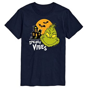 Men's Dr. Seuss Grinch Spooky Vibes Graphic Tee