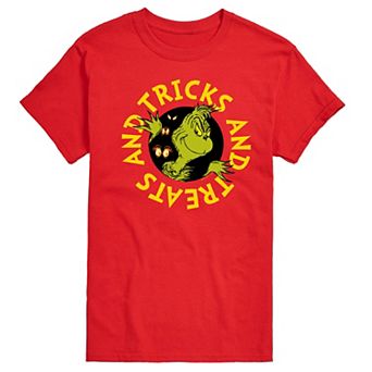 Men's Dr. Seuss Grinch Tricks And Treats Graphic Tee