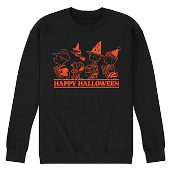 Men's Peanuts Snoopy Happy Halloween Fleece Sweatshirt