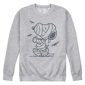 Men's Peanuts Snoopy Mummy Bats Fleece Sweatshirt
