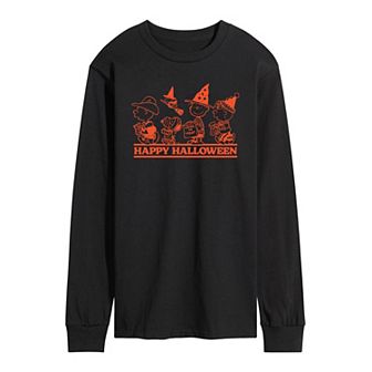 Men's Peanuts Happy Halloween Long Sleeve Graphic Tee