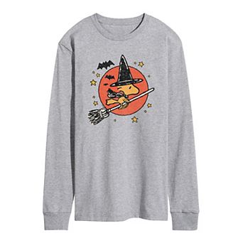 Men's Peanuts Woodstock Witch Long Sleeve Graphic Tee