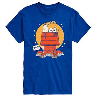 Men's Peanuts Snoopy Halloween Dog House Graphic Tee