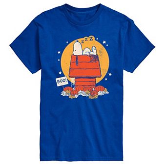 Men's Peanuts Snoopy Halloween Dog House Graphic Tee