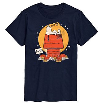 Men's Peanuts Snoopy Halloween Dog House Graphic Tee