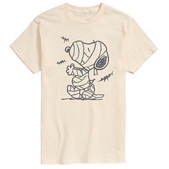 Men's Peanuts Snoopy Mummy And Bats Graphic Tee