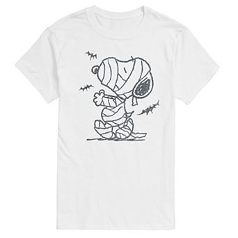 Men's Peanuts Snoopy Mummy And Bats Graphic Tee