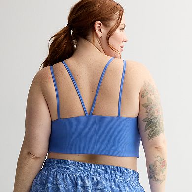 Plus Size Tek Gear® Strappy Longline Sports Bra