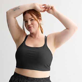 Plus Size Tek Gear® Strappy Longline Sports Bra