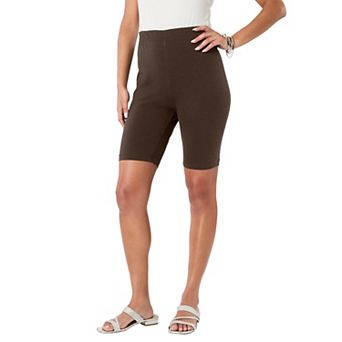 Roaman's Women's Plus Size Everyday Essential Stretch Bike Shorts