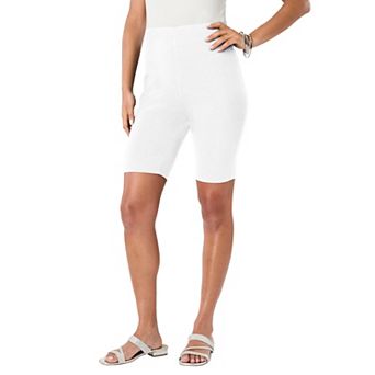 Roaman's Women's Plus Size Plus Size Everyday Essential Stretch Bike Shorts