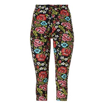 Ellos Plus Size Cotton Spandex Capri Length Leggings