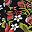 Black Multi Floral
