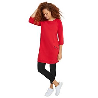 ellos Plus Size Knit Capri Leggings