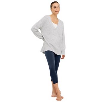 ellos Plus Size Knit Capri Leggings