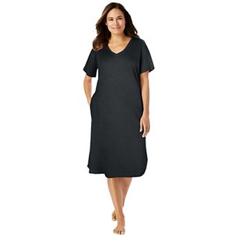Dreams & Co. Plus Size Short T-Shirt Lounger