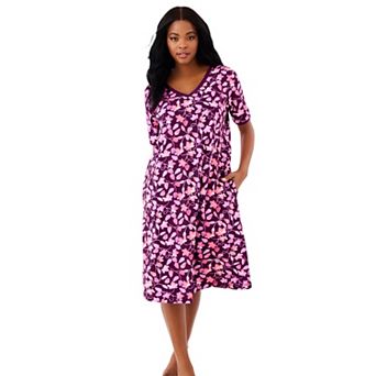 Dreams & Co. Plus Size Short T-Shirt Lounger