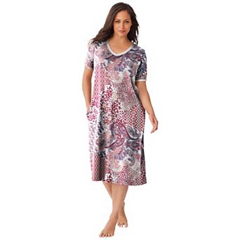 Dreams & Co. Plus Size Short T-Shirt Lounger