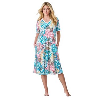 Dreams & Co. Plus Size Short T-Shirt Lounger