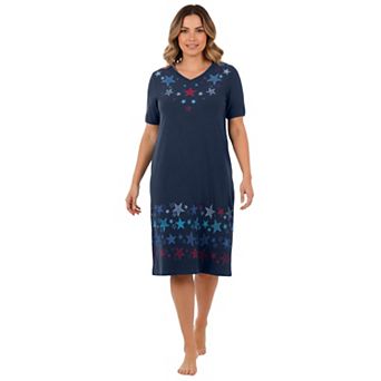 Dreams & Co. Plus Size Short T-Shirt Lounger