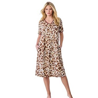 Dreams & Co. Plus Size Short T-Shirt Lounger