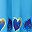 Paradise Blue Hearts