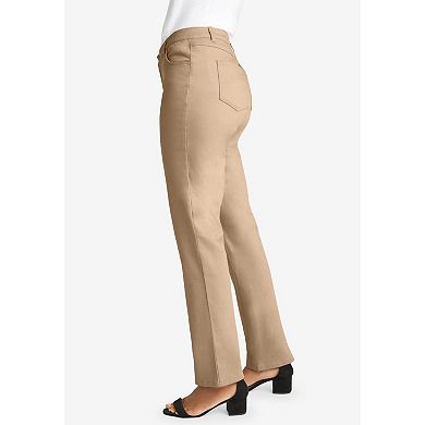 Jessica London Women's Plus Size True Fit Stretch Denim Straight Leg Jean