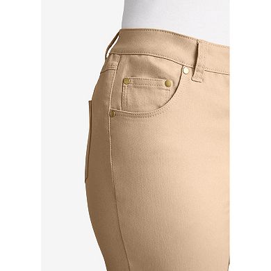 Jessica London Women's Plus Size True Fit Stretch Denim Straight Leg Jean