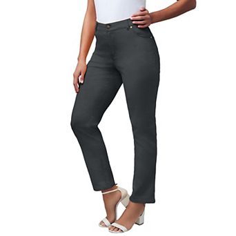 Jessica London Women's Plus Size True Fit Stretch Denim Straight Leg Jean