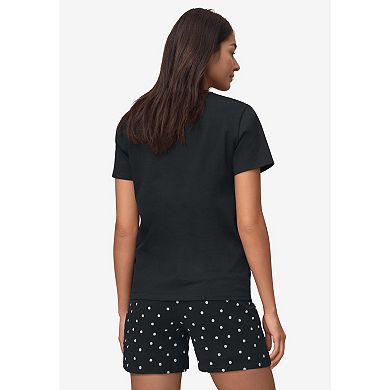 ellos Plus Size 2-Piece Short Sleep Set