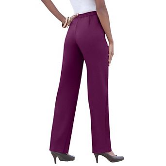 Roaman's Women's Plus Size Petite Plus Size Classic Bend Over Pant