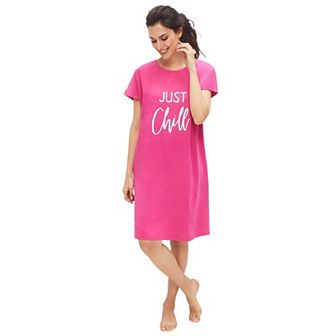 ellos Plus Size Cap Sleeve Sleep Shirt