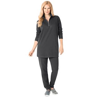 Woman Within Plus Size 2 pc Fleece Sweatshirt Set