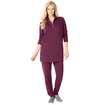 Woman Within Plus Size 2 pc Fleece Sweatshirt Set