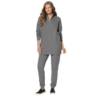 Woman Within Plus Size 2 pc Fleece Sweatshirt Set