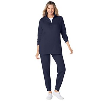 Woman Within Plus Size 2 pc Fleece Sweatshirt Set